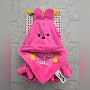 New pink Peeps Baby girl Set Includes Hat, Bib, Booties Easter Bunny PEPPIN CUTE